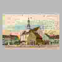 111-0620 Diese alte Postkarte von Wehlau zeigt das Rathaus mit dem Marktplatz.jpg